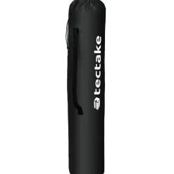 tectake Gestoffeerde campingstoel MTX, opvouwbaar, met bekerhouder, Zwart