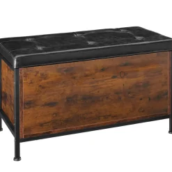 tectake Gestoffeerde zitkist Calico 81,5x41,5x50,5cm