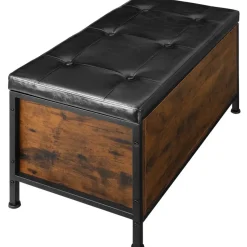 tectake Gestoffeerde zitkist Calico 81,5x41,5x50,5cm