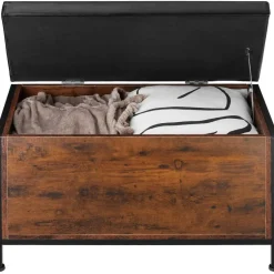 tectake Gestoffeerde zitkist Calico 81,5x41,5x50,5cm