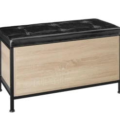 tectake Gestoffeerde zitkist Calico 81,5x41,5x50,5cm