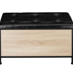 tectake Gestoffeerde zitkist Calico 81,5x41,5x50,5cm