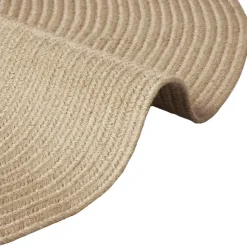 tectake® Geweven vloerkleed Vibe van jute- en kunststofvezels Ø 160 cm