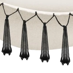 tectake Hangstoel Alison, boho-stijl, draagkracht 160kg, Beige