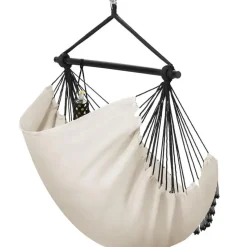 tectake Hangstoel Malika, boho-stijl, draagkracht 150kg, Beige