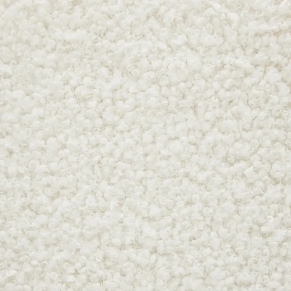 tectake Hocker Altu XL, gestoffeerd, opbergruimte, Bouclé Crèmewit