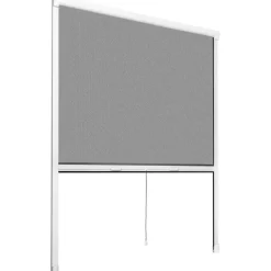 tectake Insectenwerend rolgordijn - 90 x 160 cm - Wit