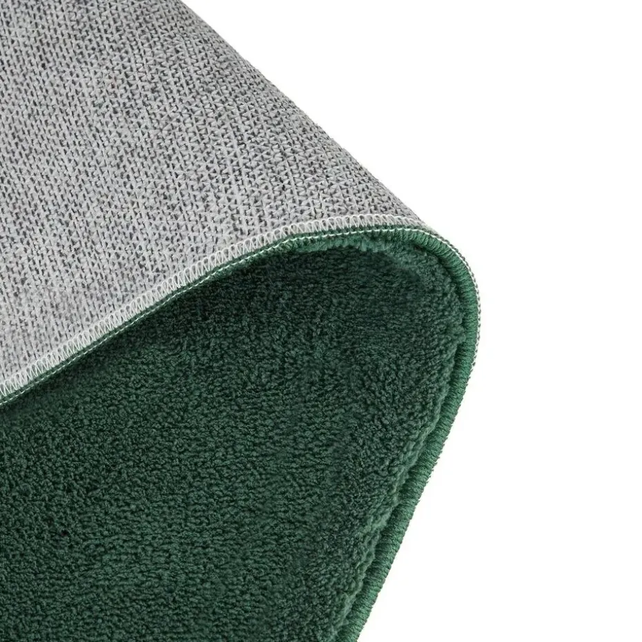 tectake® Kortpolig vloerkleed Soft Zone 140 x 200 cm - Groen