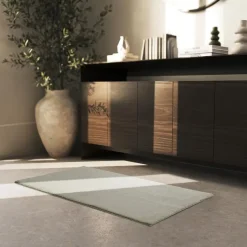 tectake® Kortpolig vloerkleed Soft Zone 60 x 110 cm - Zandkleur