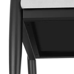 tectake Loungestoel Manuela met Weens vlechtwerk en extra kussen, Wit