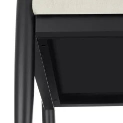 tectake Loungestoel Manuela met Weens vlechtwerk en extra kussen, Wit