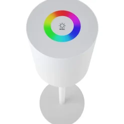 tectake Moderne tafellamp Corly, LED, 7 lichtkleuren, dimbaar, Wit