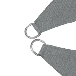 tectake Polyethyleen zonneluifel vierkant grijs, Grijs