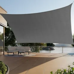 tectake Schaduwdoek Sunny, weerbestendig HDPE-materiaal met UV-bescherming