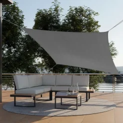 tectake Schaduwdoek Sunny, weerbestendig HDPE-materiaal met UV-bescherming