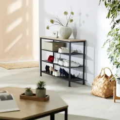 tectake Schoenenrek Portsmouth 100x30,5x72,5cm