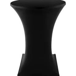 tectake Statafel Eren inklapbaar met hoes 90x110cm, Zwart