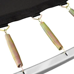 tectake Trampoline Garfunky met veiligheidsnet, Zwart/blauw