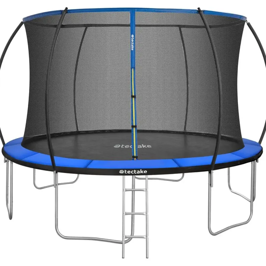 tectake Trampoline Jumpy met veiligheidsnet, Zwart/blauw