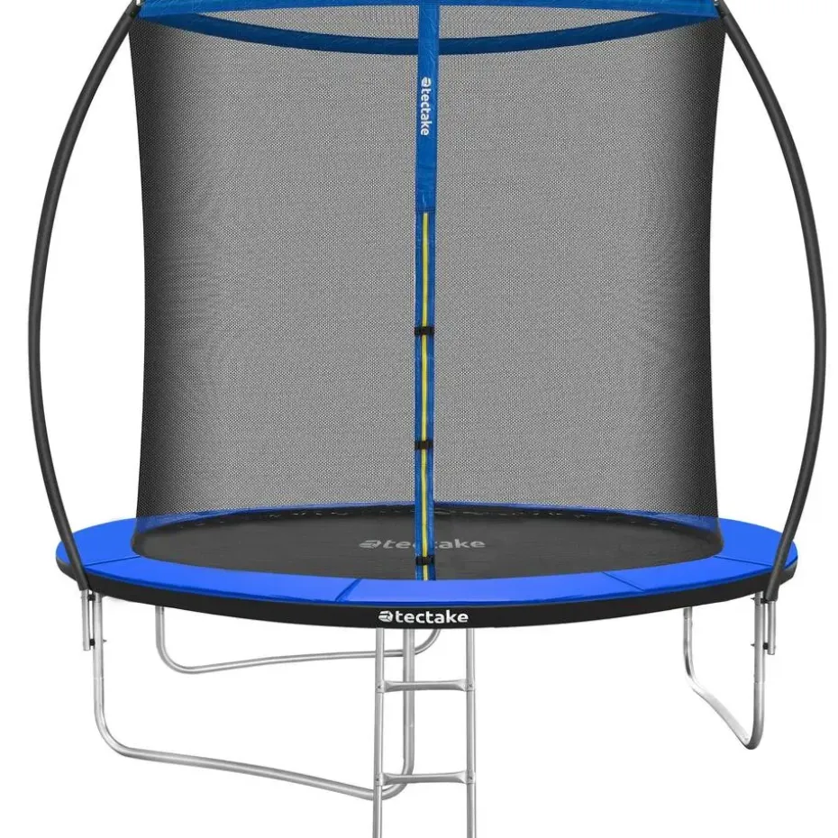 tectake Trampoline Jumpy met veiligheidsnet, Zwart/blauw