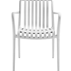 tectake Tuinstoelen Alcudia, weerbestendig, stapelbaar, Crème