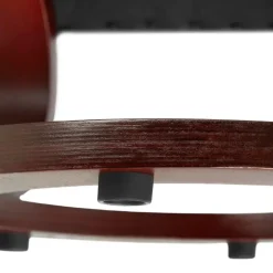 tectake TV-fauteuil met krukje model 2, Zwart/bruin