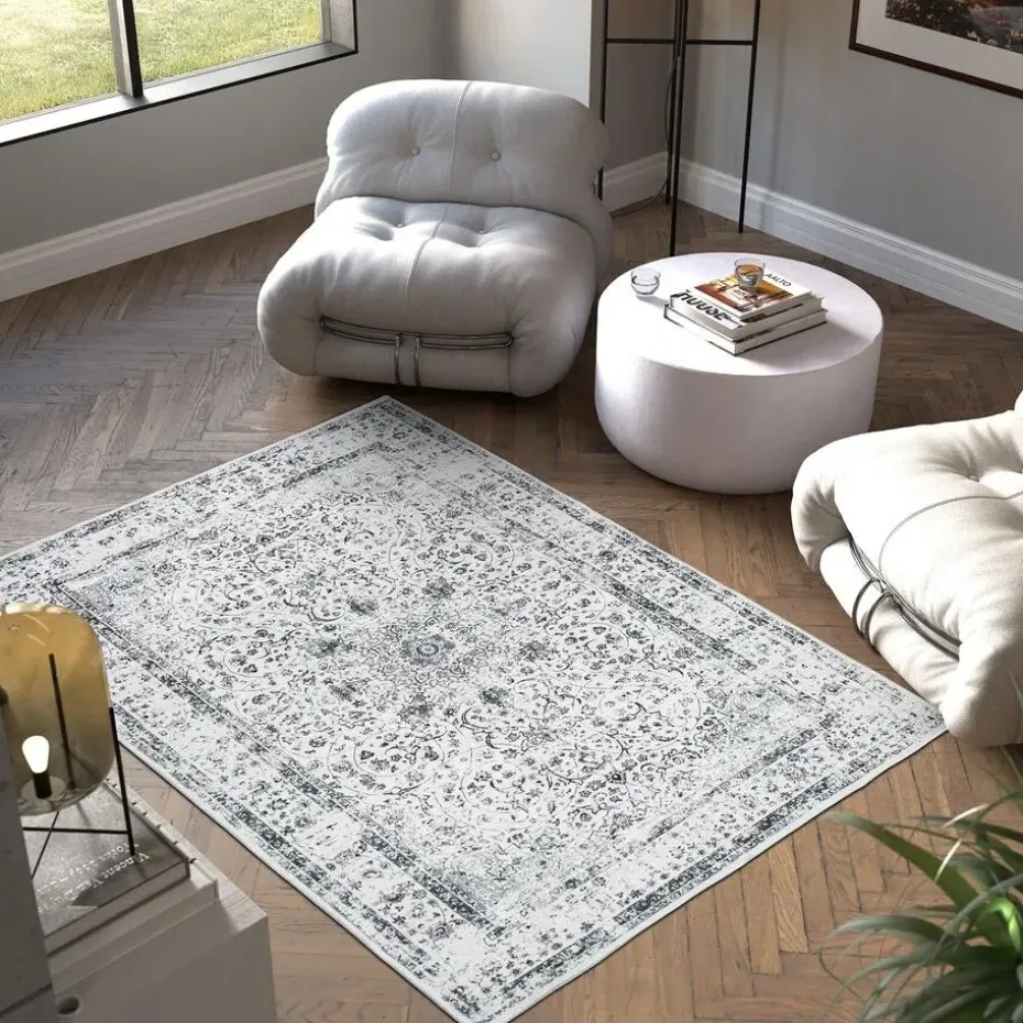 tectake® Vintage design vloerkleed Aliya, laagpolig 160 x 230 cm