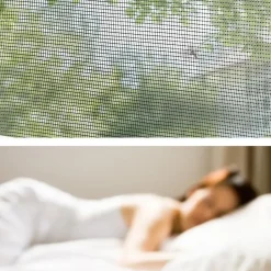 tectake Vliegenhor voor deurkozijnen - - Wit