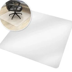 tectake Vloerbeschermende mat voor bureaustoelen, Wit