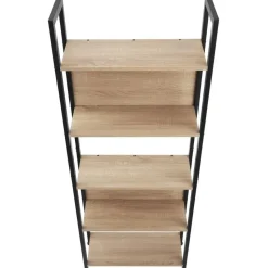 tectake Wandrek Westport 62x24x165,5cm, Industrieel Licht Hout, Eiken Sonoma