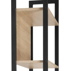 tectake Wandrek Westport 62x24x165,5cm, Industrieel Licht Hout, Eiken Sonoma