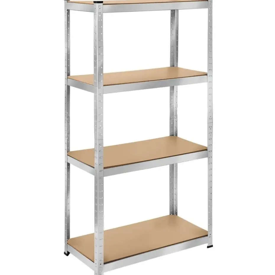 tectake Werkplaatsrek, Zilver