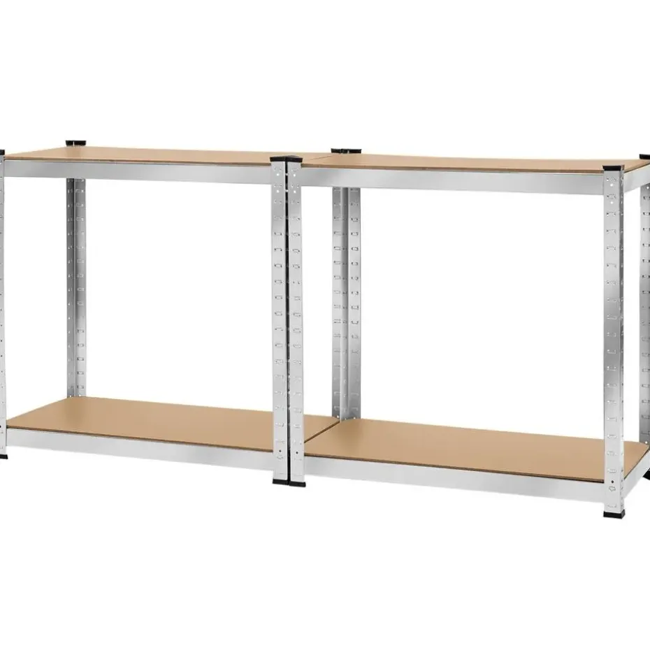 tectake Werkplaatsrek, Zilver