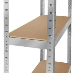 tectake Werkplaatsrek, Zilver