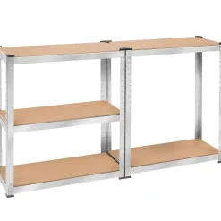 tectake Werkplaatsrek, Zilver