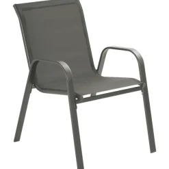 tectake Zitgroep Nora voor 4 personen, textilene-weefsel, Antraciet