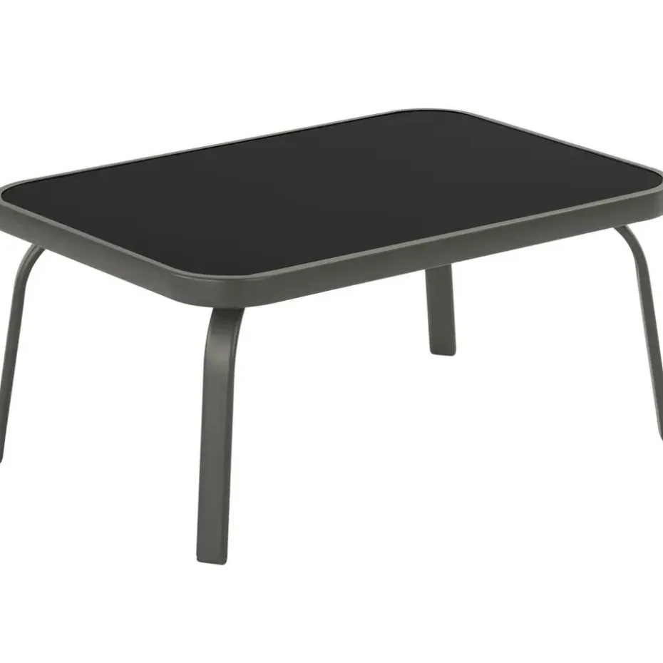 tectake Zitgroep Nora voor 4 personen, textilene-weefsel, Antraciet