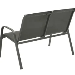 tectake Zitgroep Nora voor 4 personen, textilene-weefsel, Antraciet