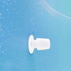 tectake Zwembad rond met stalen frame en filterpomp Ø 360 x 76 cm, Blauw