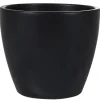 Ter Steege Bloempot - zwart - Scandinavisch - 16 x 18 cm