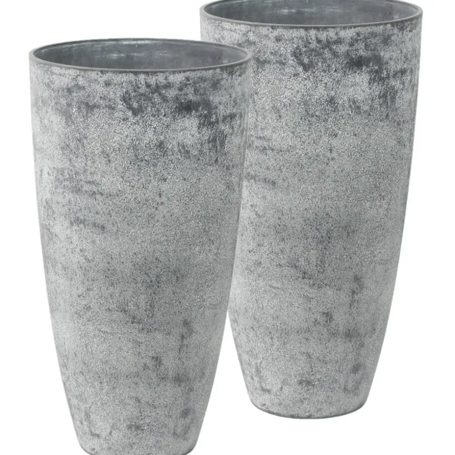 Ter Steege Plantenpot - betongrijs - kunststof-steenpoeder - 29x50 cm