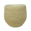 Ter Steege Plantenpot - moderne look - beige - 22 x 20 cm