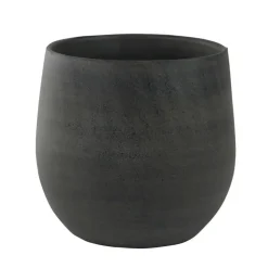 Ter Steege Plantenpot - moderne look - grafiet - 18 x 16 cm