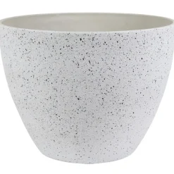 Ter Steege Plantenpot - wit - kunststof - 22 x 17 cm