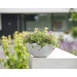 Ter Steege Plantenpot - wit - kunststof - 22 x 17 cm