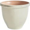 TESALIA - Bloempot - Lichtbeige - 49 cm - Polyresin