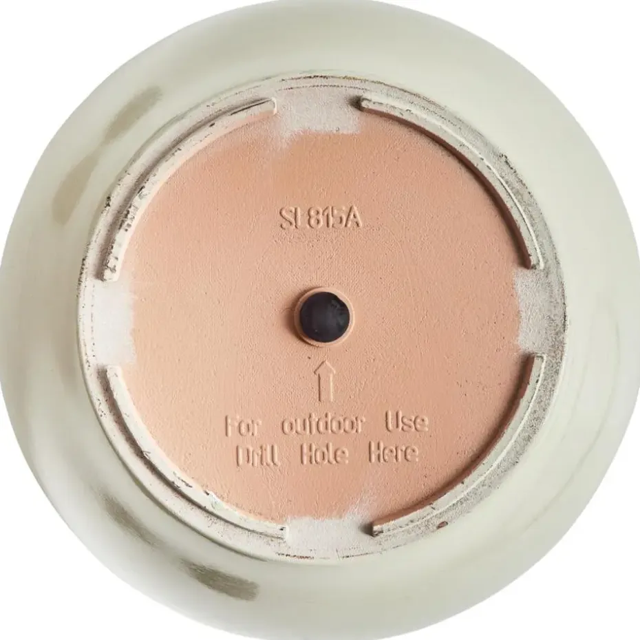 TESALIA - Bloempot - Lichtbeige - 49 cm - Polyresin