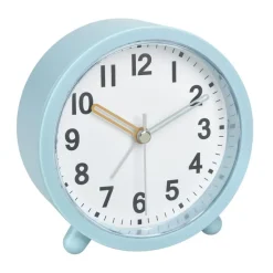 TFA wekker - alarmklok - lichtblauw - 11 x 11 cm - kunststof