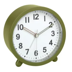 TFA wekker - alarmklok - olijf groen - 11 x 11 cm - kunststof