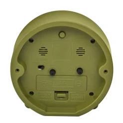 TFA wekker - alarmklok - olijf groen - 11 x 11 cm - kunststof
